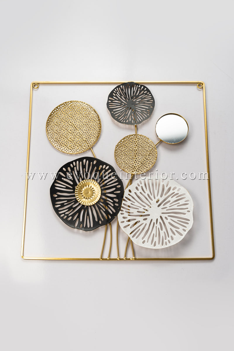 (17.5 X 17.5INCH) Premium Quality Metal Flower Frame Art(F17) – Elegant Wall