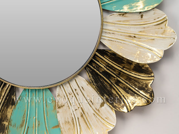 Vintage Petal Wall Mirror Art-WM8