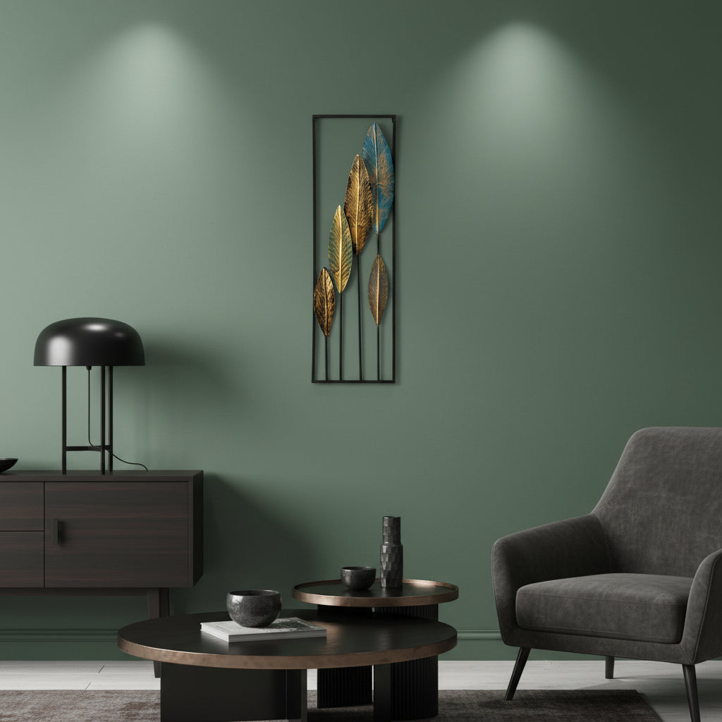 Multi-Tone Leaf Wall Art Panel-WA32