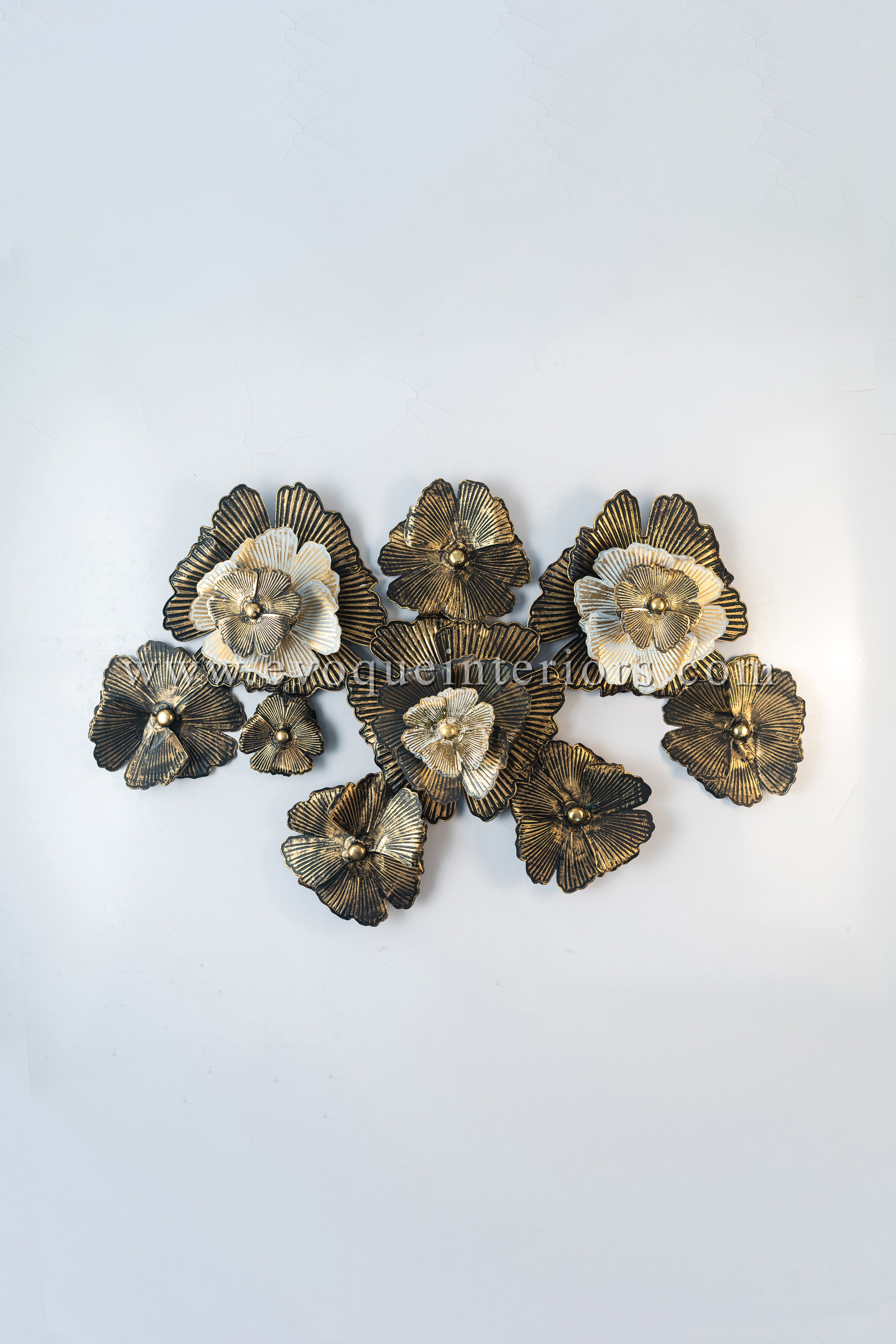 Black Floral Metal Wall Art-WA1