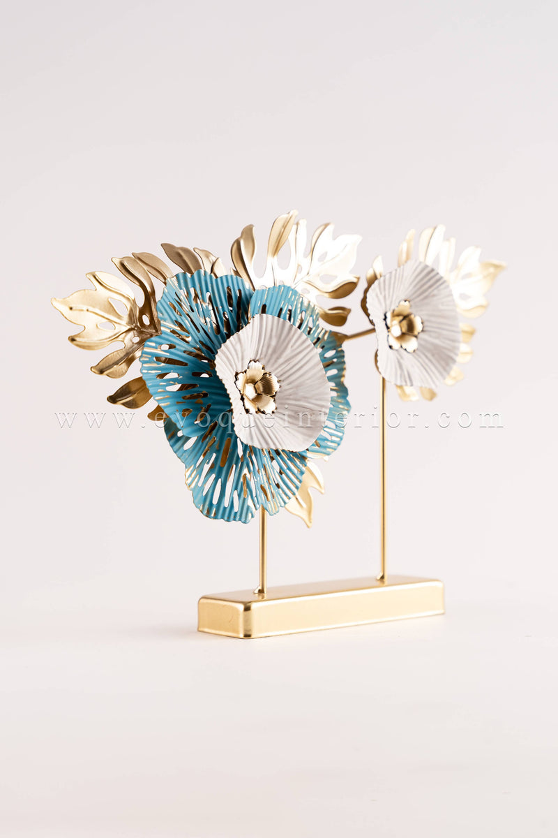 Artistic Floral Metal Sculpture