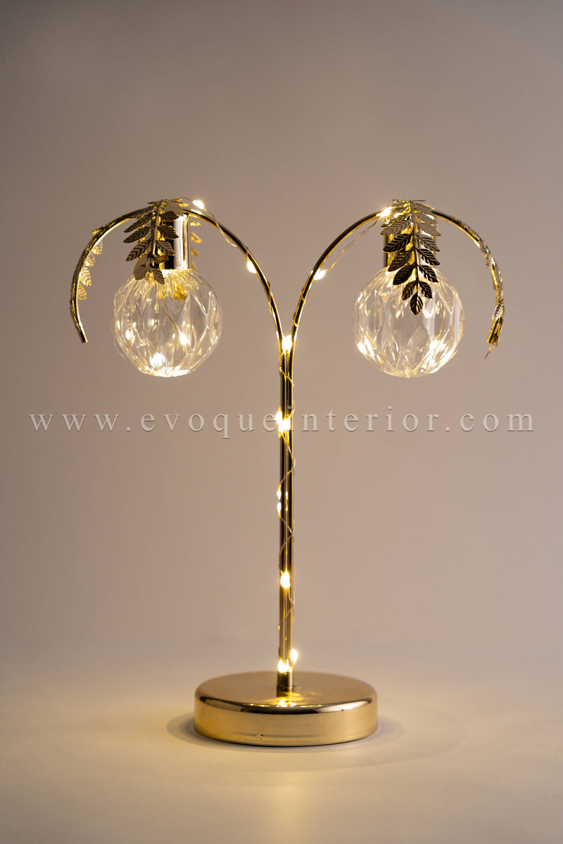 Golden Palm Crystal Table Accent-LP1