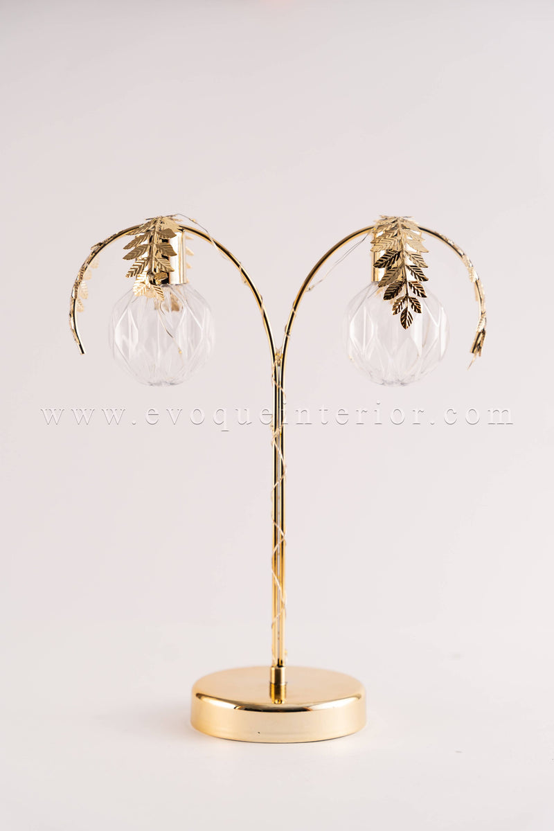 Golden Palm Crystal Table Accent-LP1