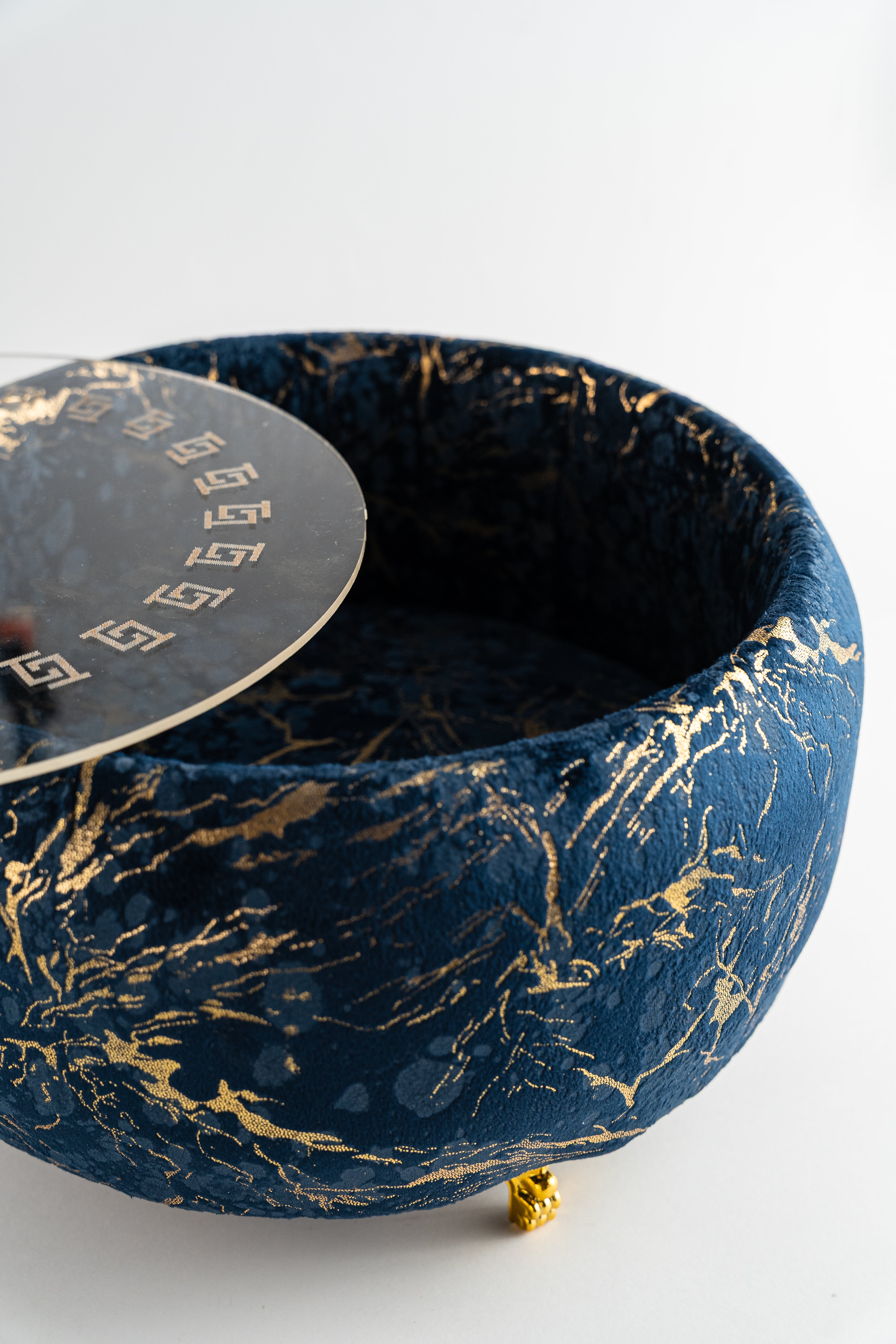 Blue & Gold Hot Pot