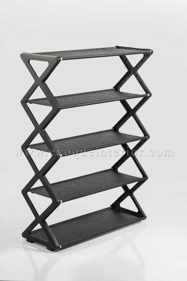 Multi-Tier Plastic Shoe Rack – Space-Saving & Durable Storage Solution-SR1