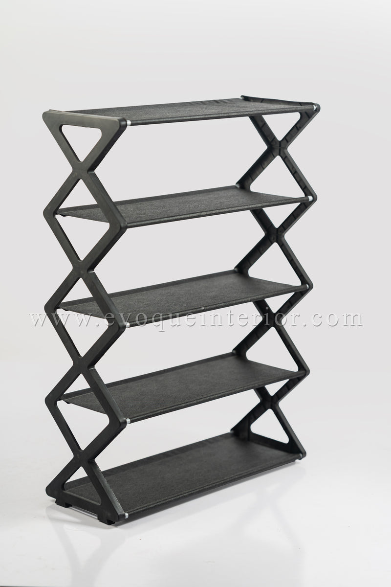 Multi-Tier Plastic Shoe Rack – Space-Saving & Durable Storage Solution-SR1