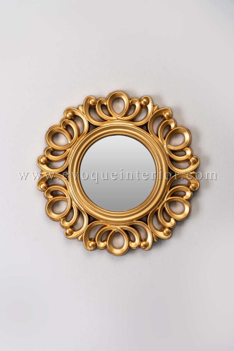 3 Baroque Style Gold Wall Mirrors