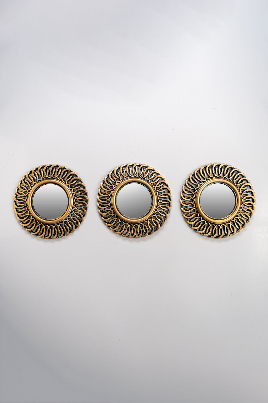 3 Ornate Copper Wall Mirrors-WM3