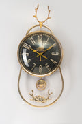 Luxury Black Reindeer Wall Clock-WC1