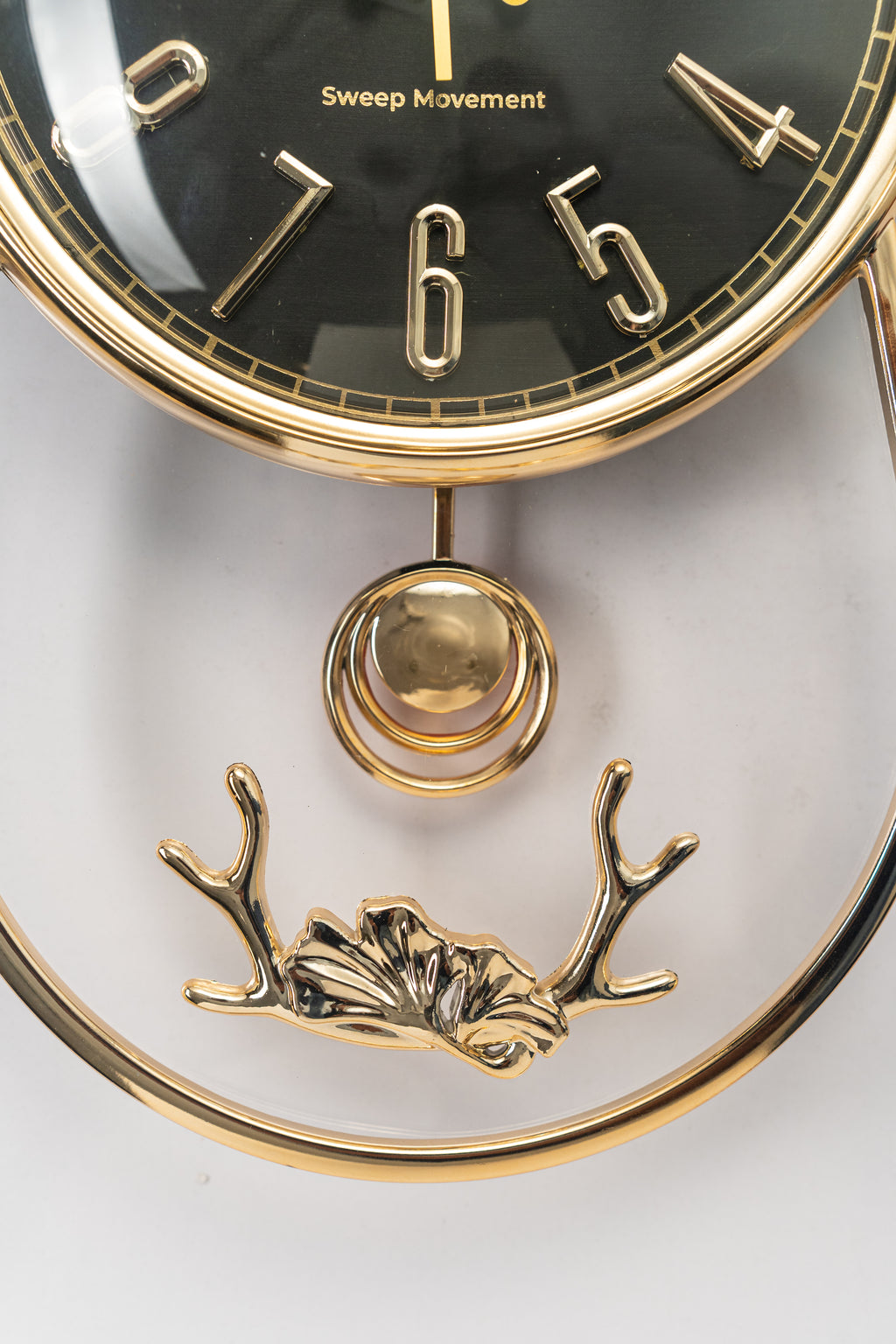 Luxury Black Reindeer Wall Clock-WC1