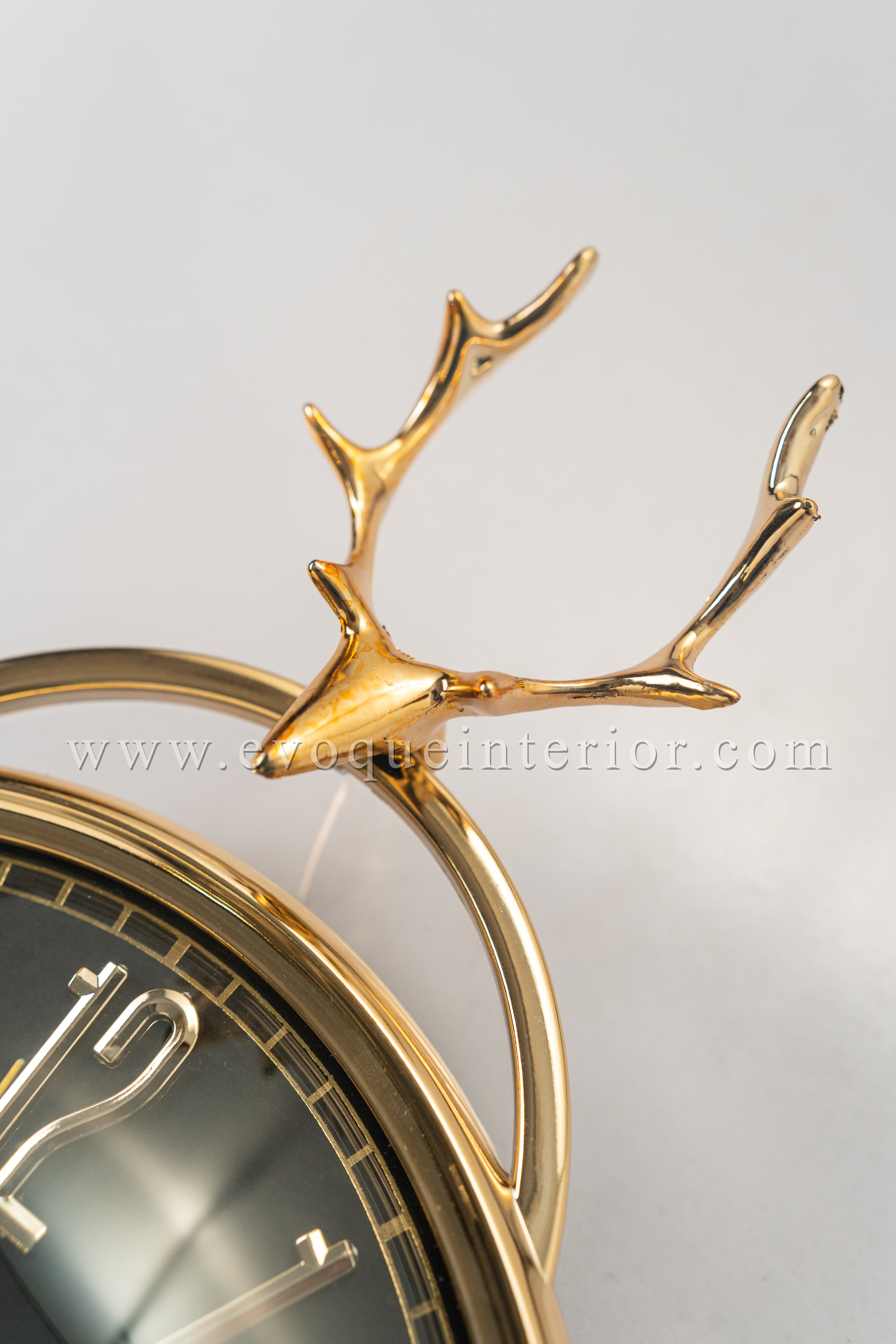 Luxury Black Reindeer Wall Clock-WC1