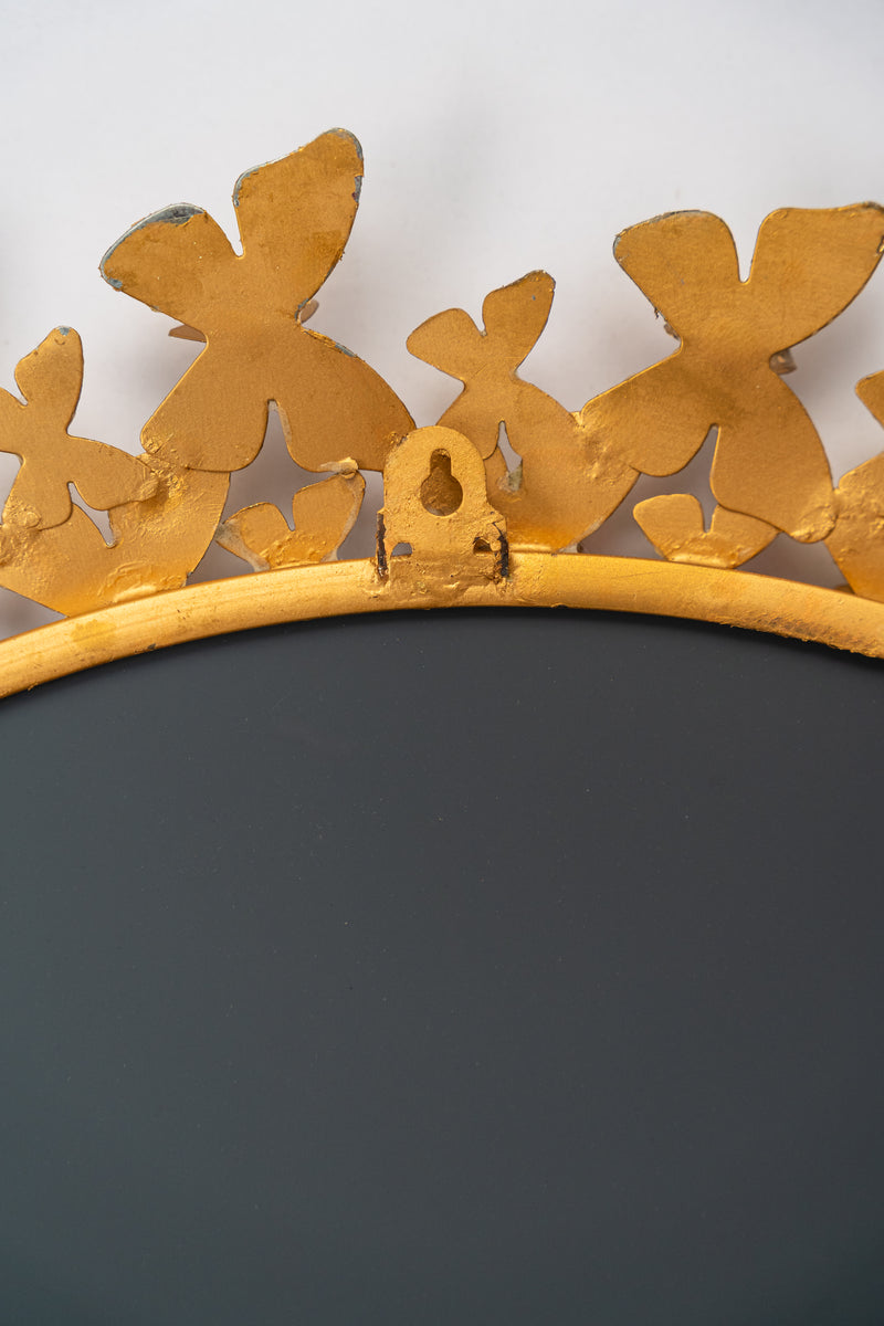 (31x31 Inches) Golden Butterflies Wall Mirror