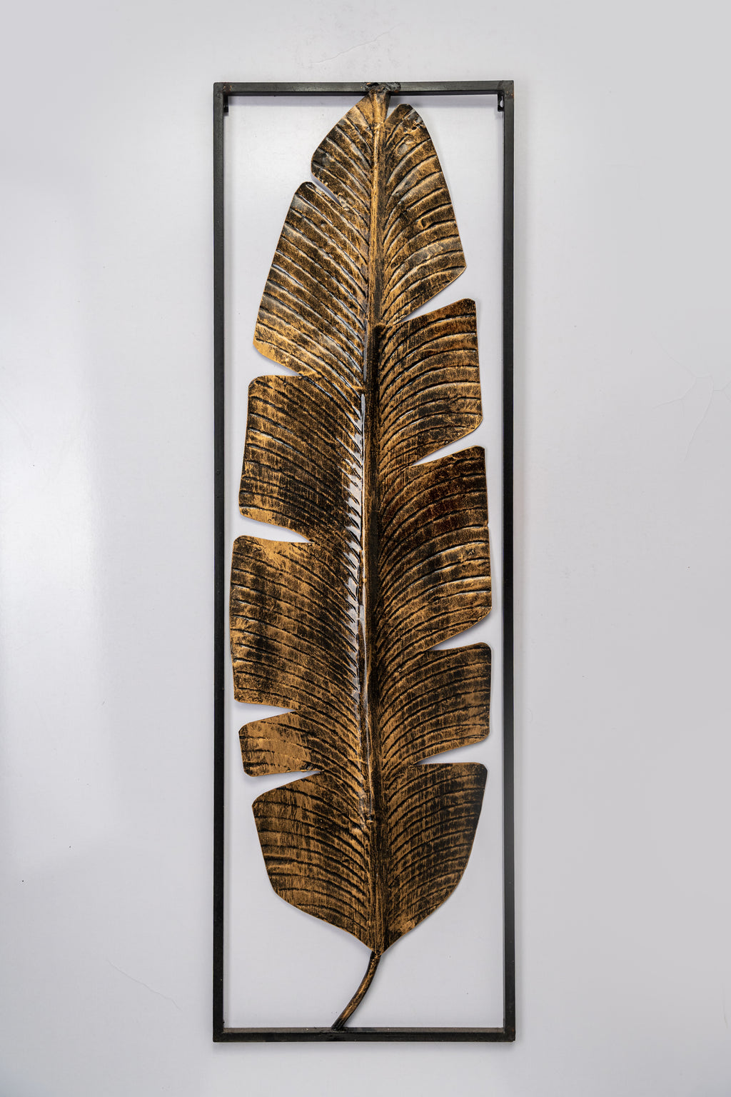 Metal Banana Leaf Wall Art Panel-WA4
