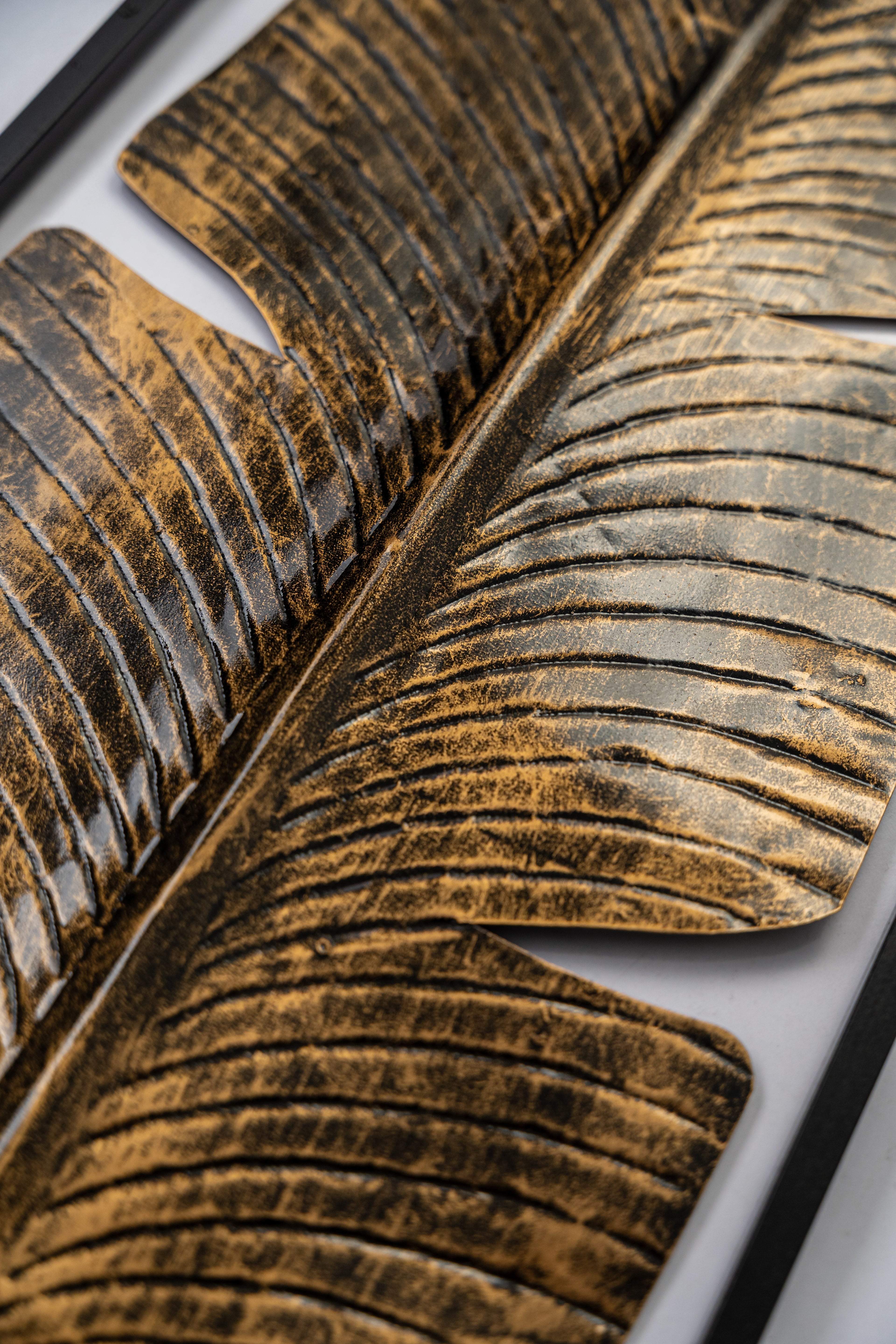 Metal Banana Leaf Wall Art Panel-WA4