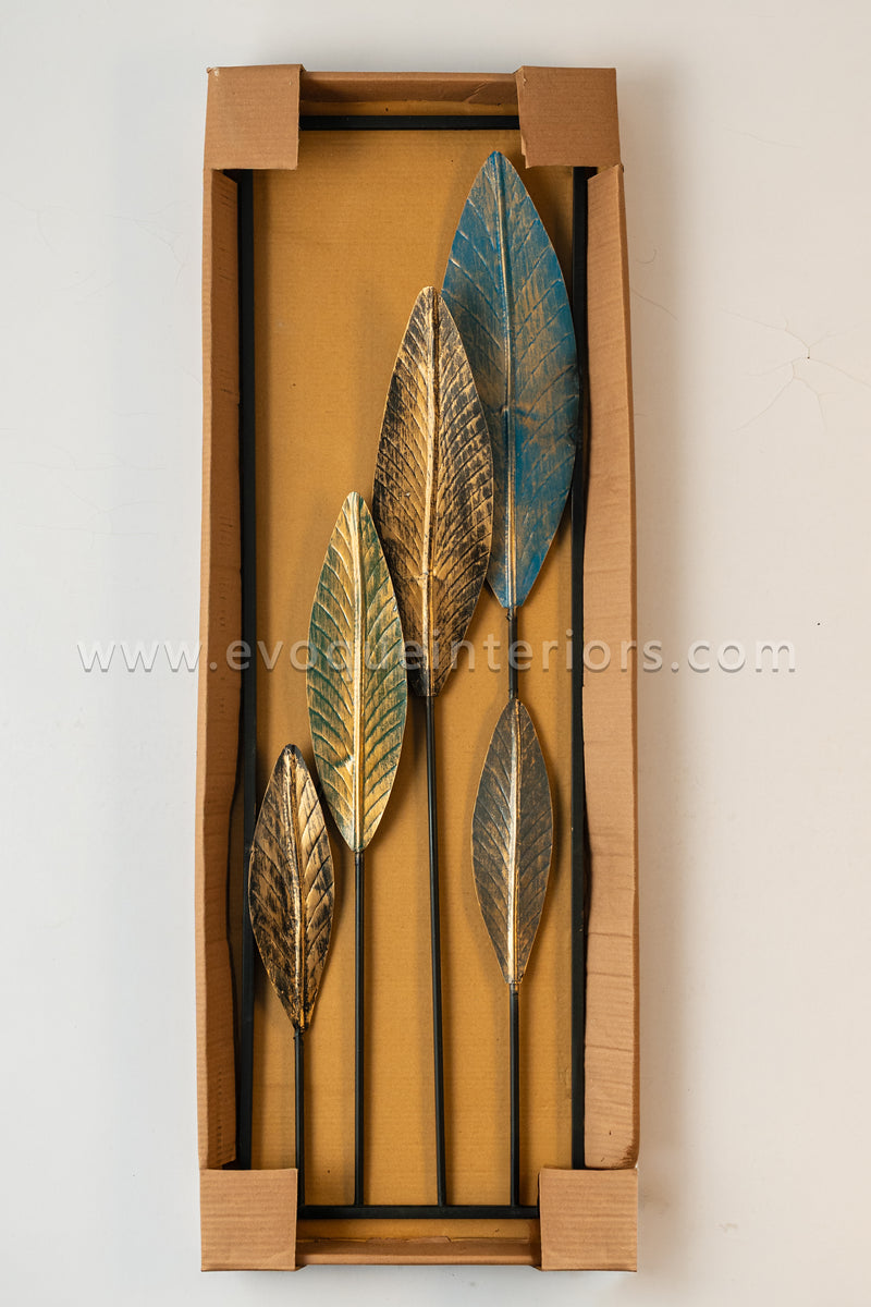 Multi-Tone Leaf Wall Art Panel-WA32