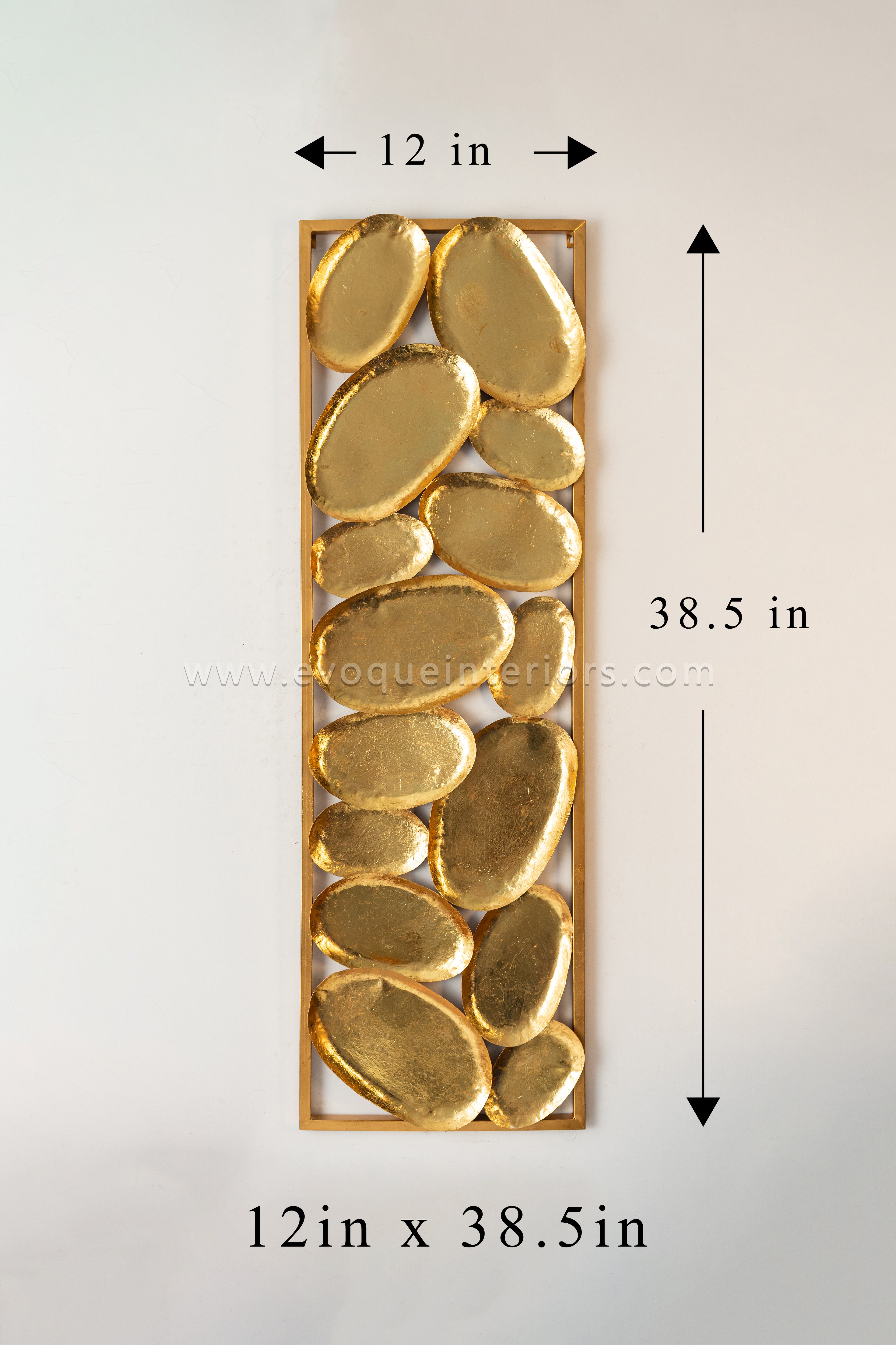 Golden Pebble Wall Art Panel-WA30