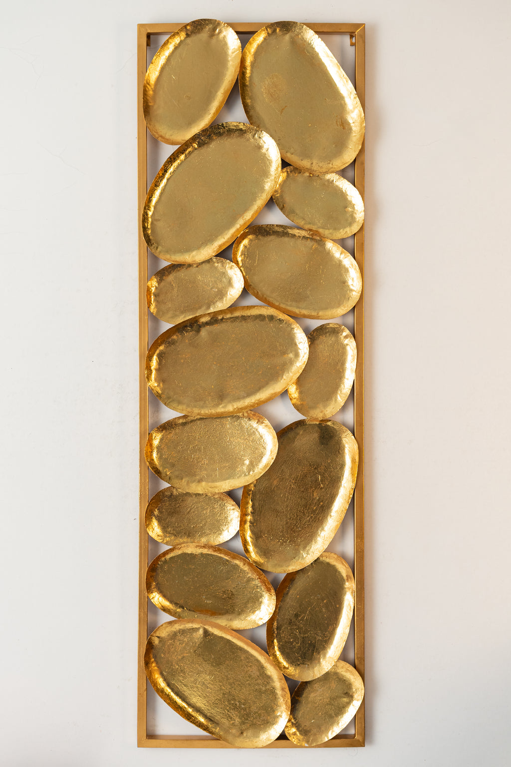 Golden Pebble Wall Art Panel-WA30