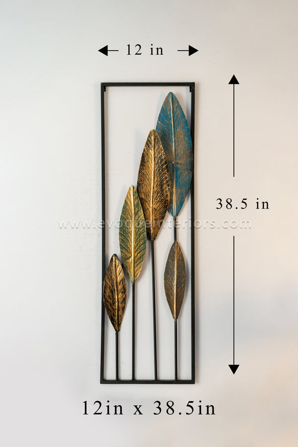 Multi-Tone Leaf Wall Art Panel-WA32