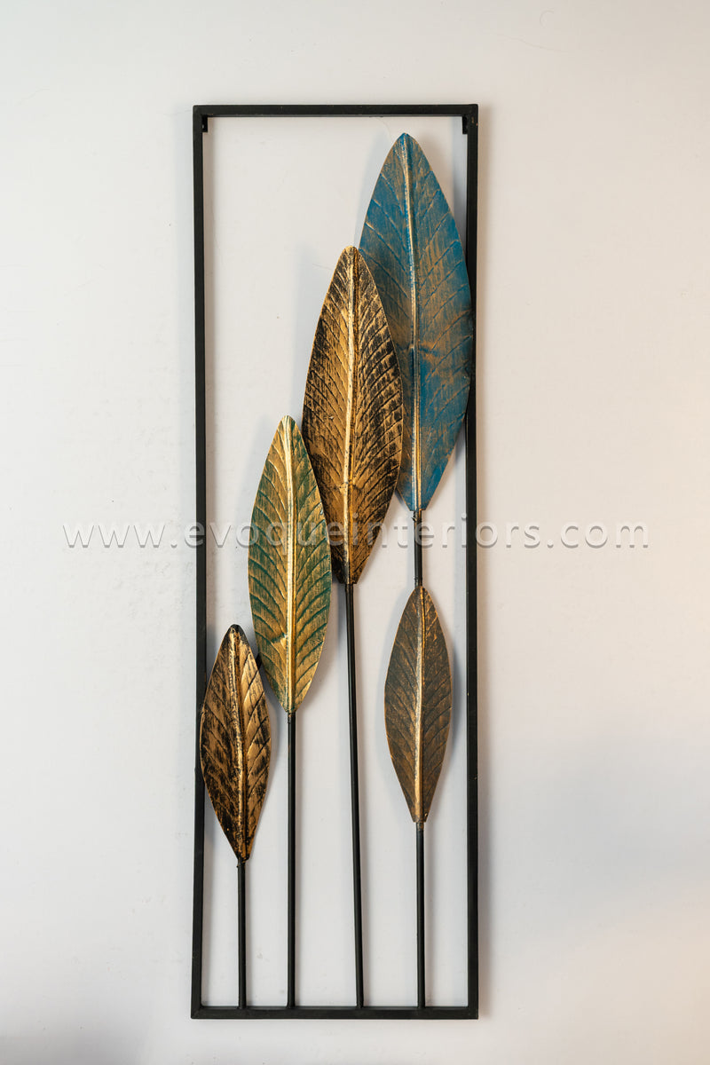 Multi-Tone Leaf Wall Art Panel-WA32
