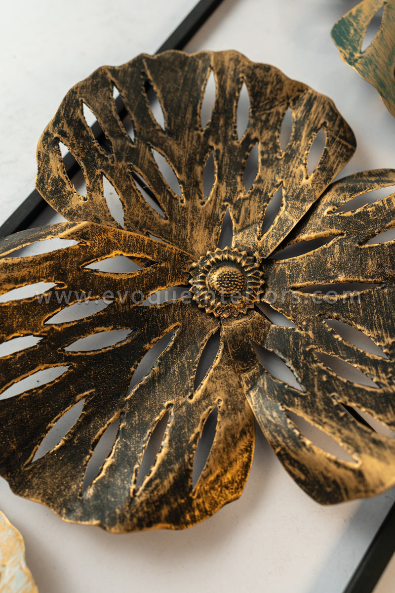 Trio Floral Metal Wall Art-WA33