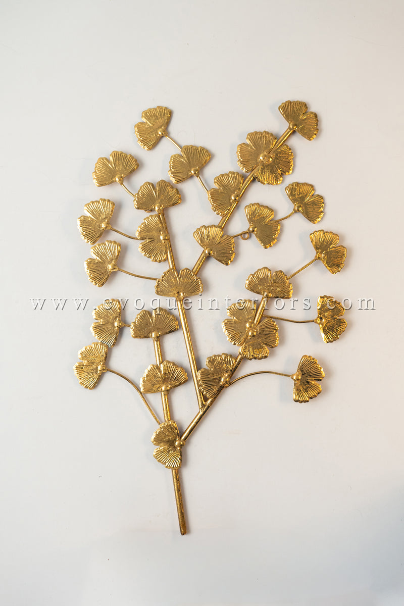 Luxury Gold Metal Leaf Wall Art-WA37