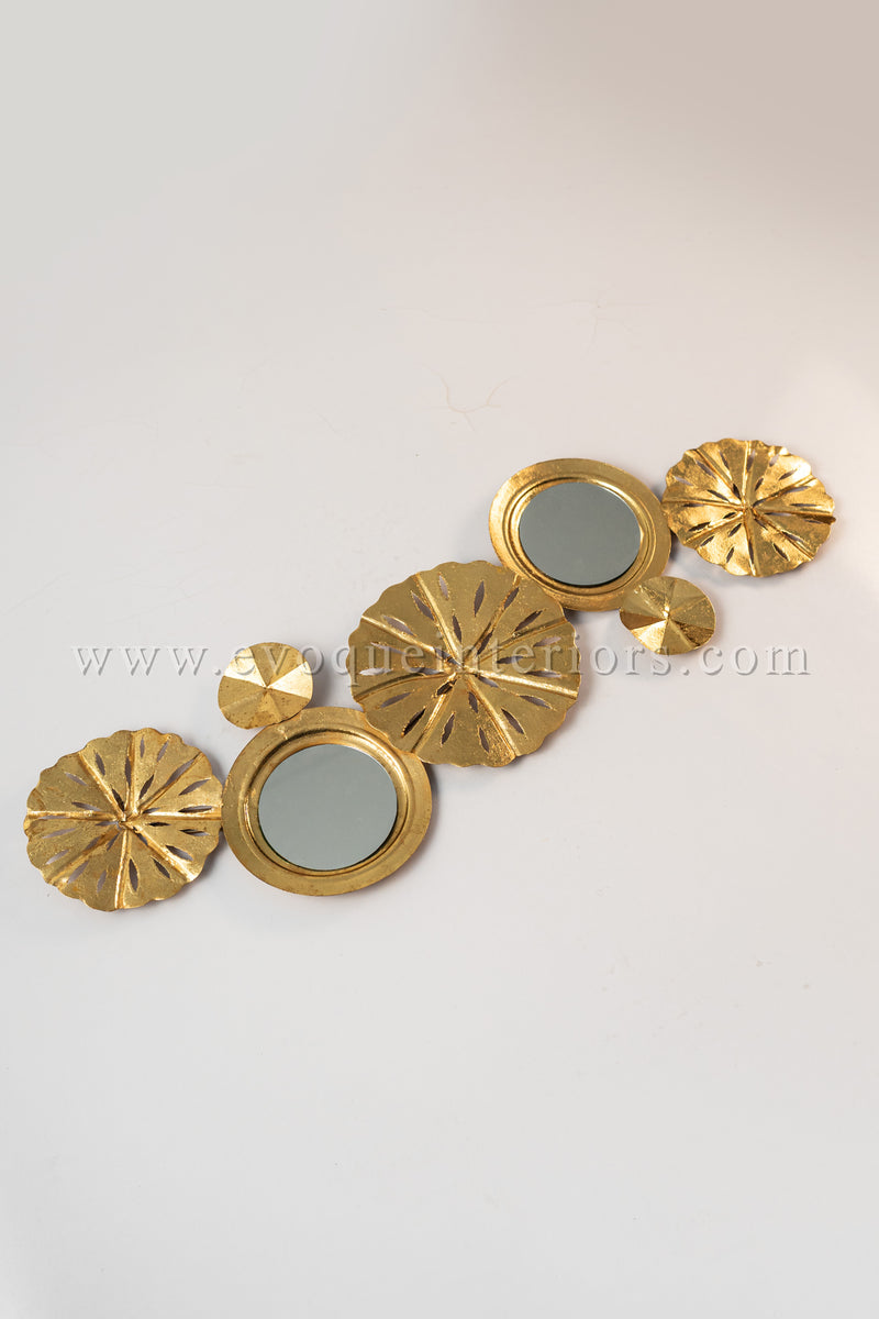 Golden Radiance Wall Art with Mirrors-WA44