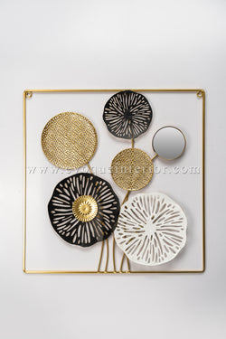(17.5 X 17.5INCH) Premium Quality Metal Flower Frame Art(F17) – Elegant Wall