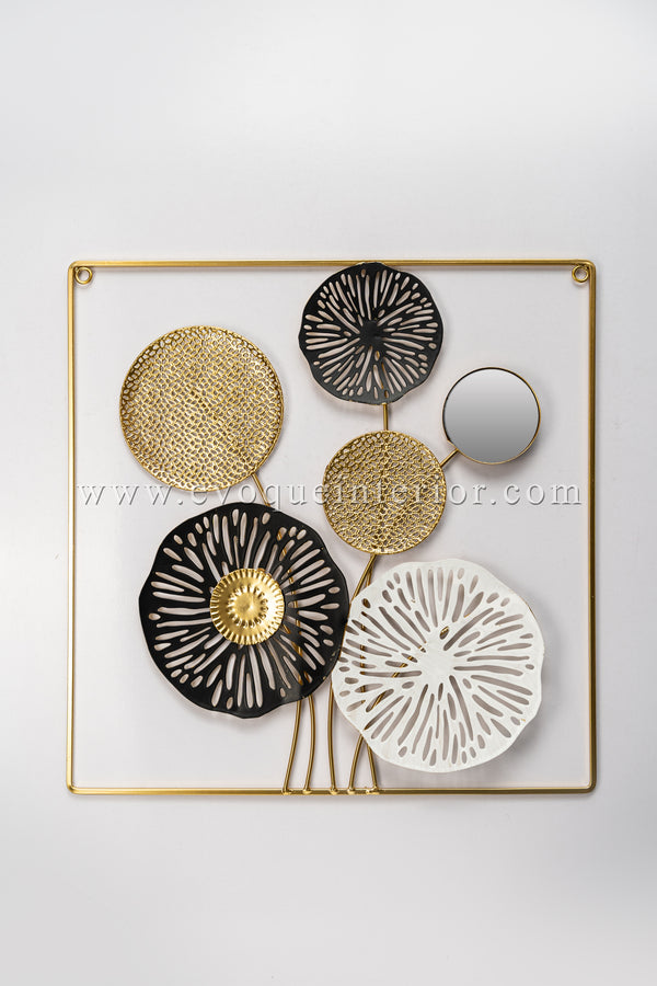 (17.5 X 17.5INCH) Premium Quality Metal Flower Frame Art(F17) – Elegant Wall