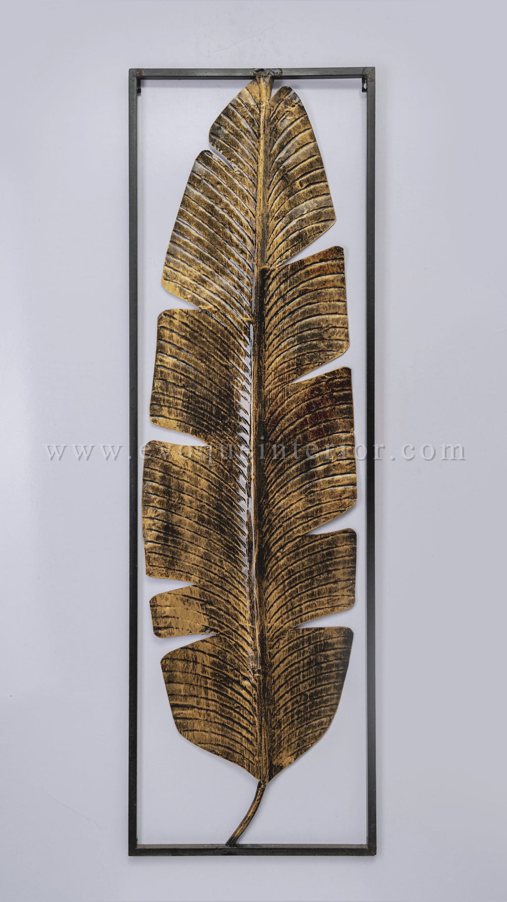 Metal Banana Leaf Wall Art Panel-WA4