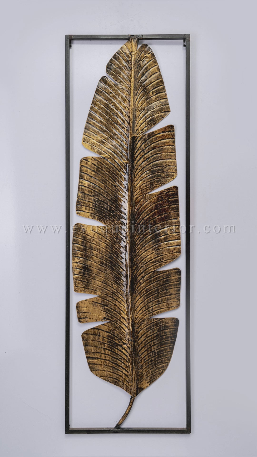 Metal Banana Leaf Wall Art Panel-WA4