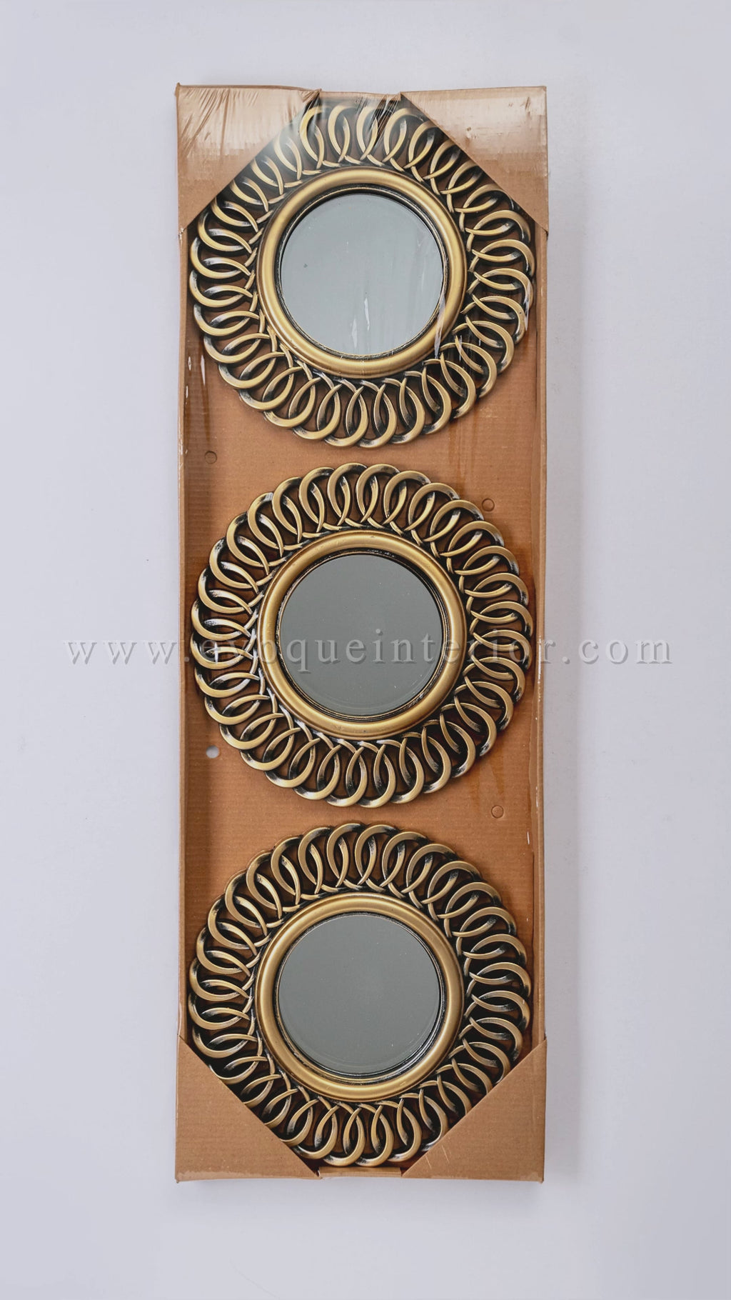 3 Ornate Copper Wall Mirrors-WM3